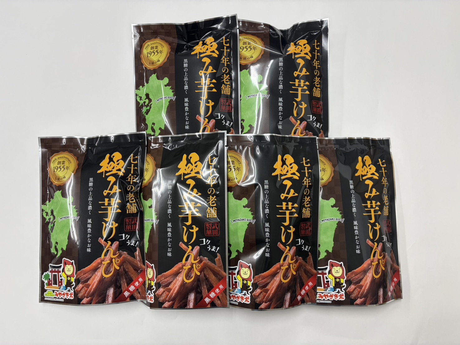「極み芋けんぴ」極致地瓜條 黑糖口味 6 袋組