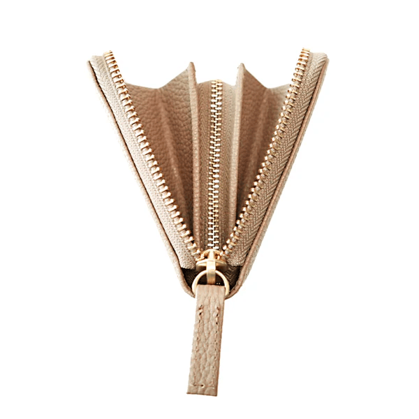 NO SIGN  ラウンドジップウォレット［ベージュ］