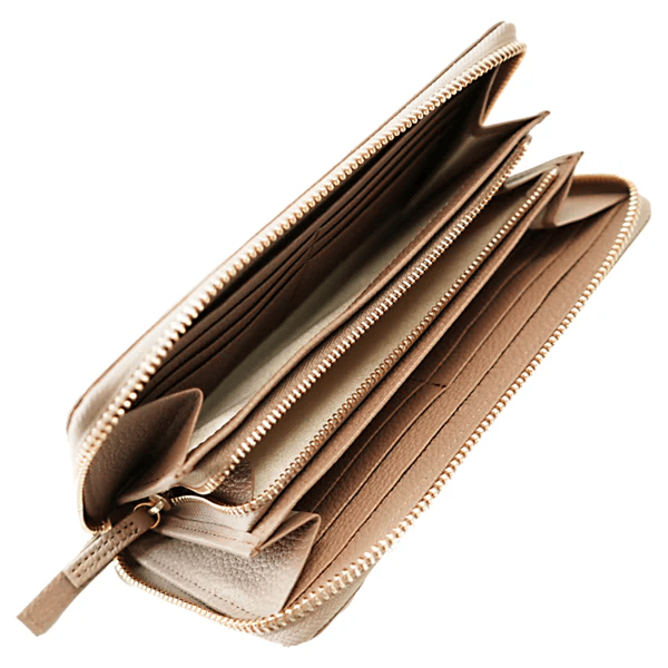 NO SIGN  ラウンドジップウォレット［ベージュ］