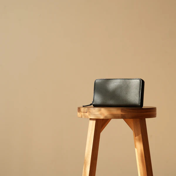 NO SIGN  ラウンドジップウォレット［ブラック］NSE24-004BK