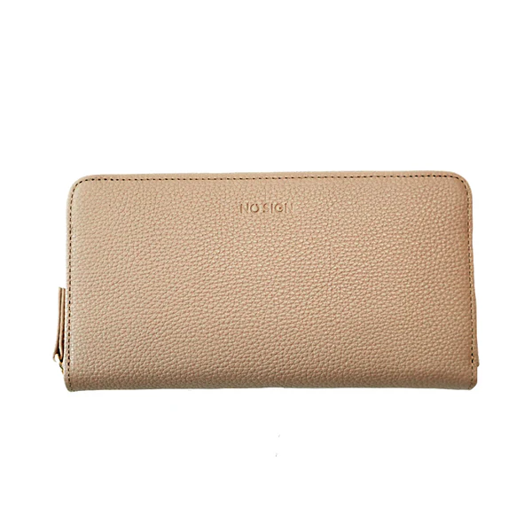 NO SIGN  ラウンドジップウォレット［ベージュ］