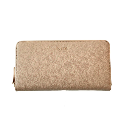 NO SIGN  ラウンドジップウォレット［ベージュ］