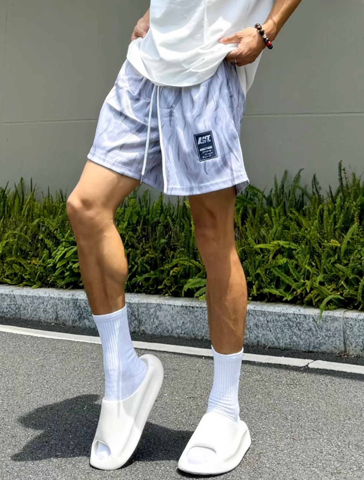 AT 美式運動短褲 「柳葉刀 」高品質 速乾透氣 休閒百搭