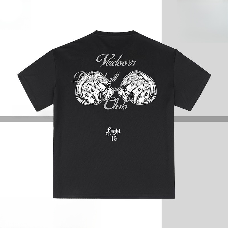 FightD夏季速乾運動短袖 為自己而戰 寬鬆透氣 垂順版型 T恤