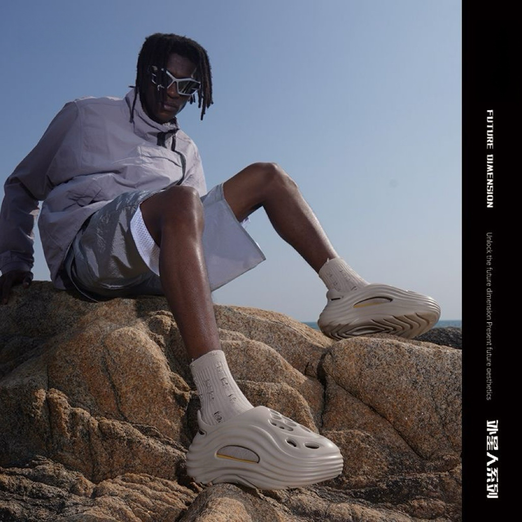 「外星人」外穿拖鞋 洞洞鞋 防滑增高6CM 沙灘鞋 柔軟百搭｜建議都拍大一個尺碼