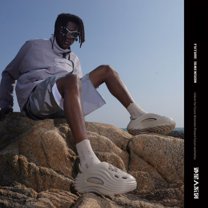 「外星人」外穿拖鞋 洞洞鞋 防滑增高6CM 沙灘鞋 柔軟百搭｜建議都拍大一個尺碼