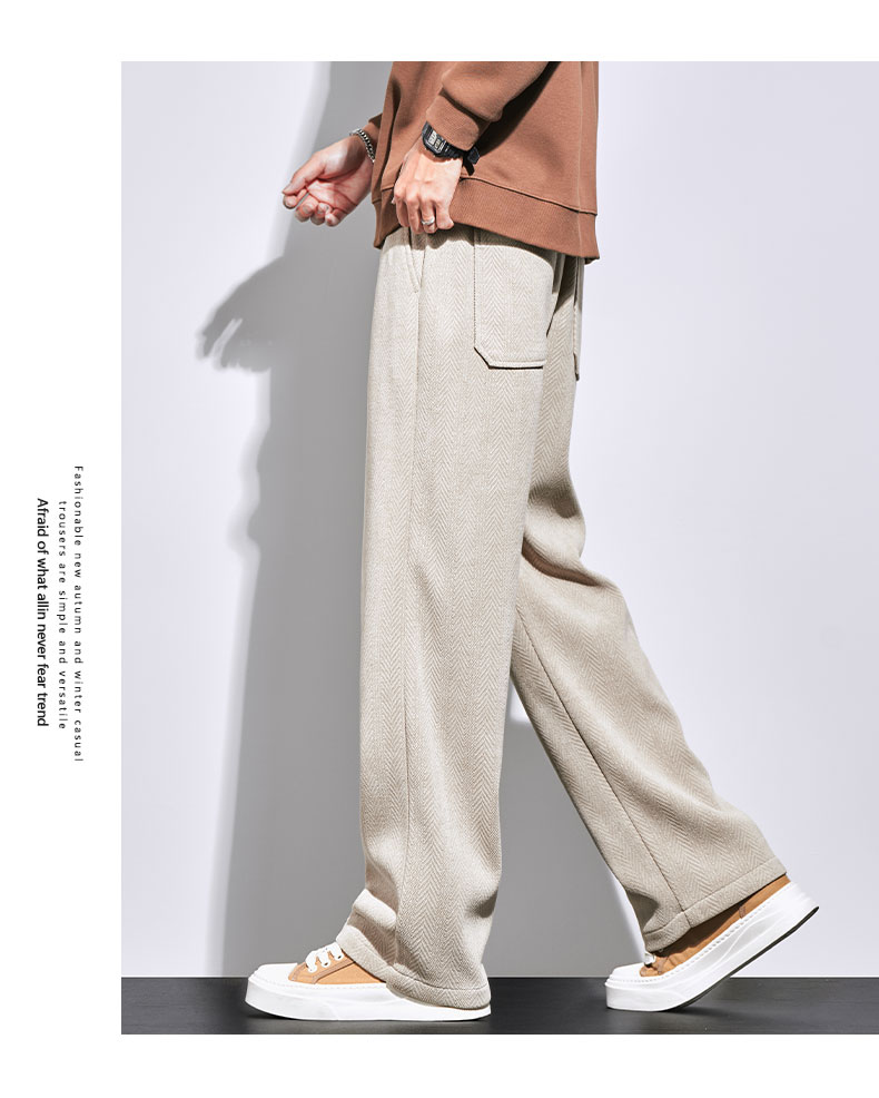 百搭神褲 秋冬燈芯絨長褲 鬆緊腰帶 垂順不褶皺