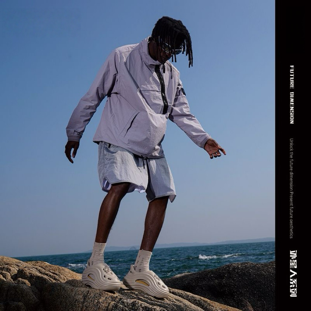 「外星人」外穿拖鞋 洞洞鞋 防滑增高6CM 沙灘鞋 柔軟百搭｜建議都拍大一個尺碼