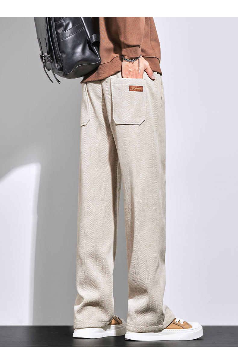 百搭神褲 秋冬燈芯絨長褲 鬆緊腰帶 垂順不褶皺