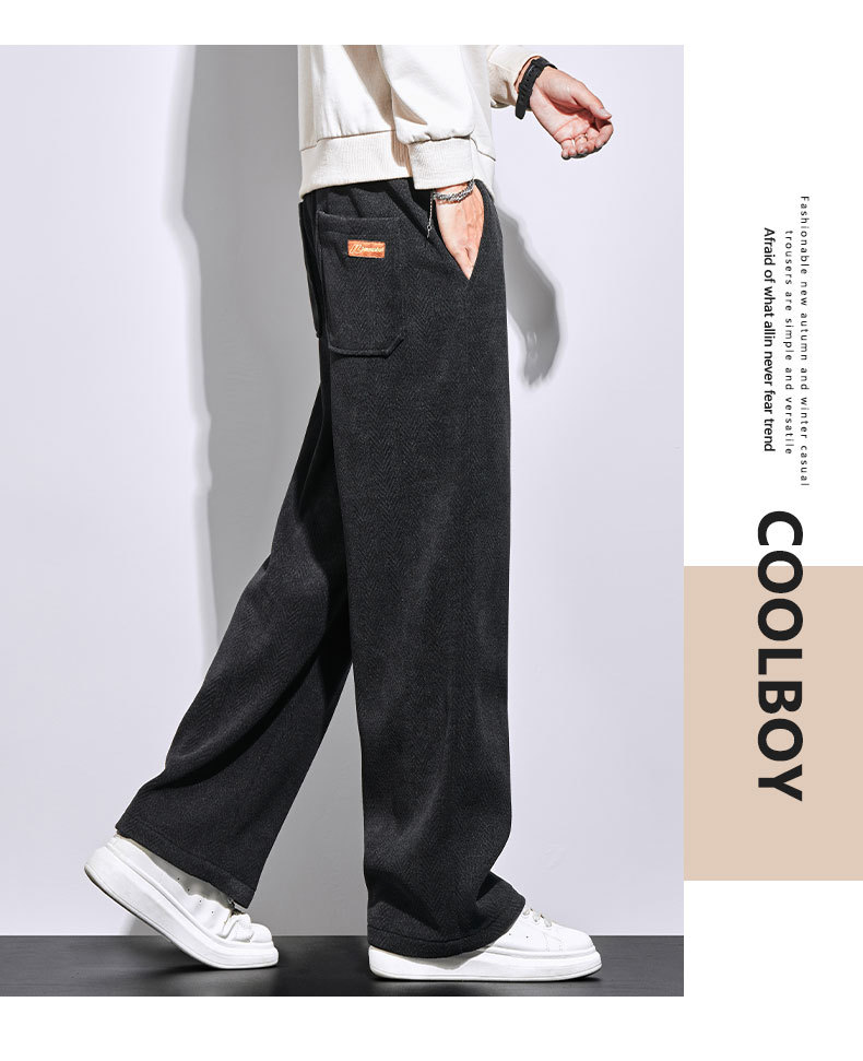 百搭神褲 秋冬燈芯絨長褲 鬆緊腰帶 垂順不褶皺