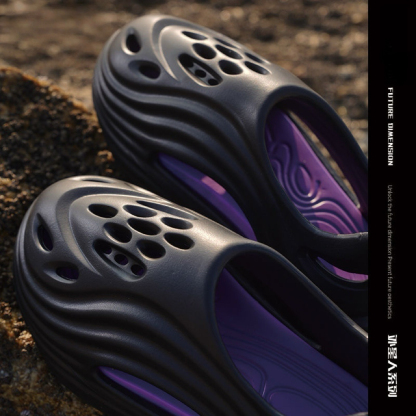 「外星人」外穿拖鞋 洞洞鞋 防滑增高6CM 沙灘鞋 柔軟百搭｜建議都拍大一個尺碼