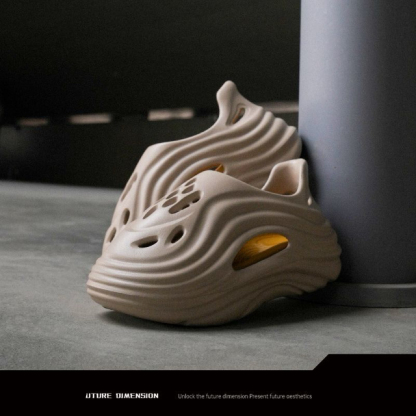 「外星人」外穿拖鞋 洞洞鞋 防滑增高6CM 沙灘鞋 柔軟百搭｜建議都拍大一個尺碼