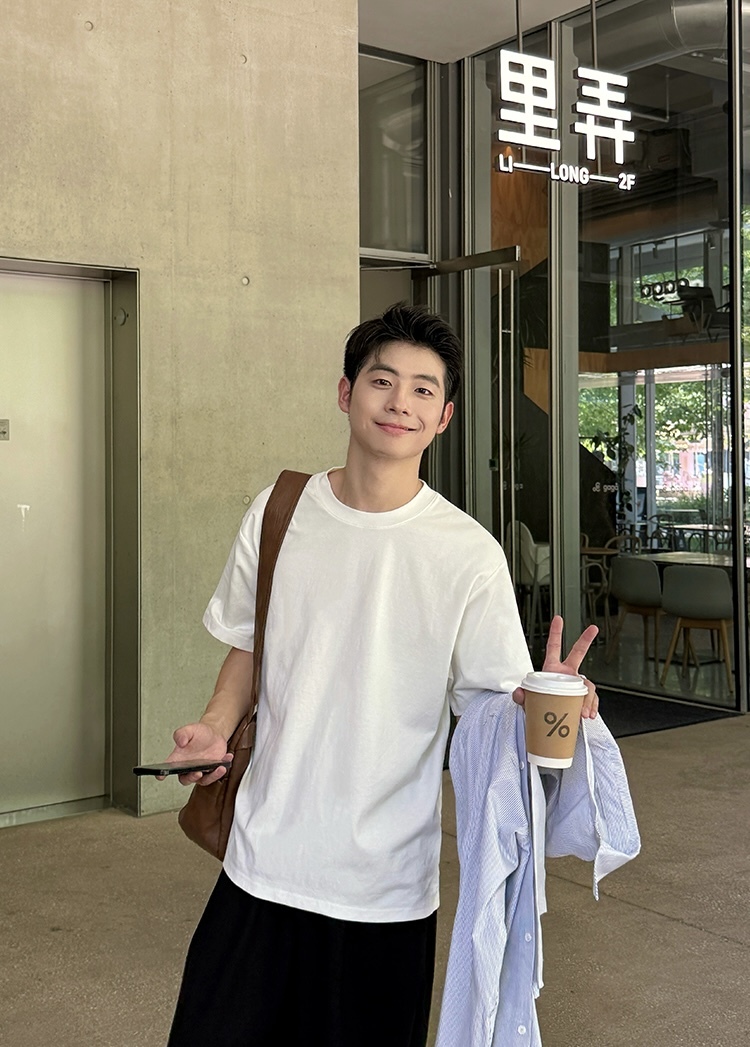 基礎款-重磅圓領T恤 純色純棉 不起球不變形 基礎百搭款