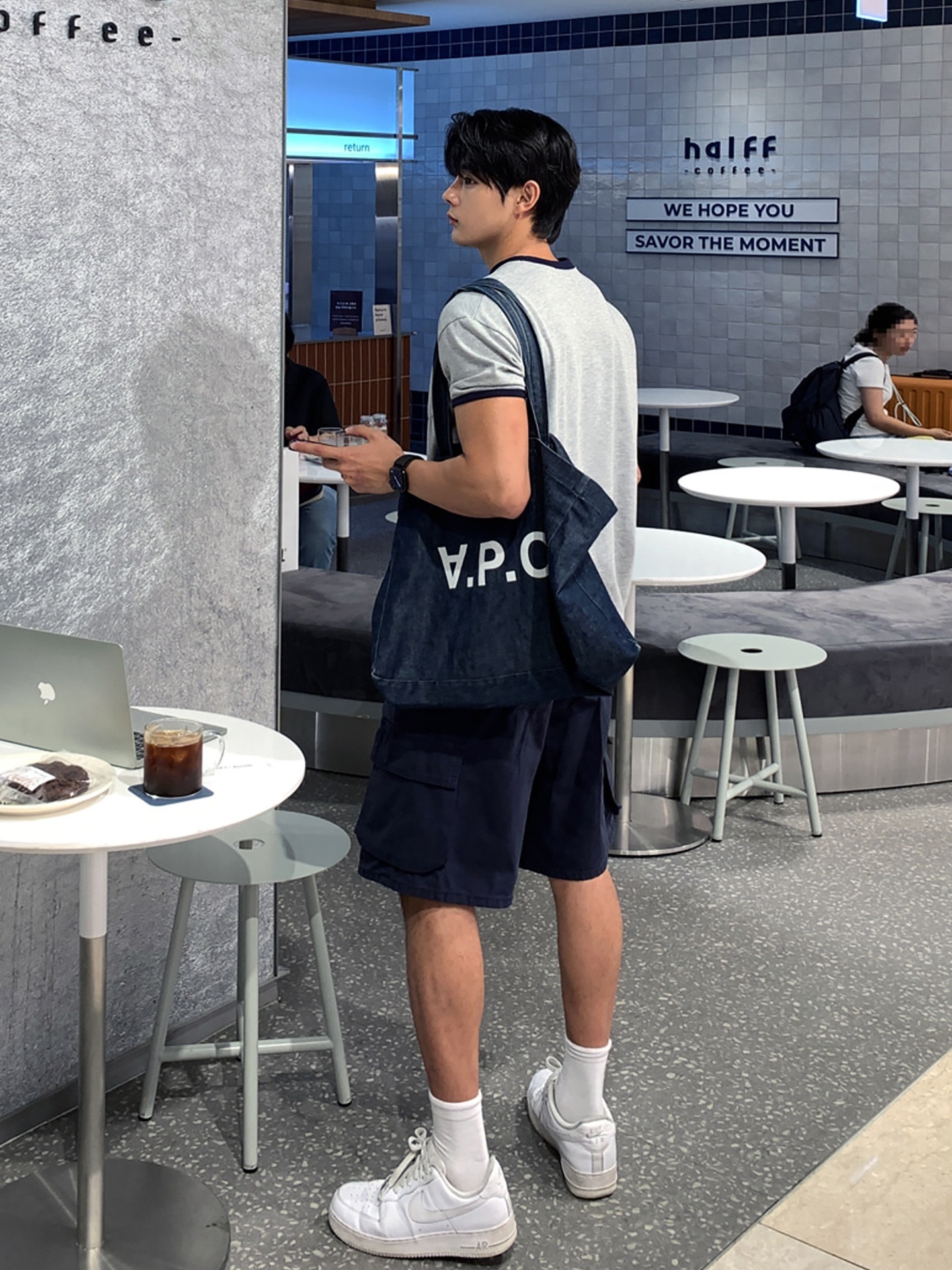 AS 韓版慵懶TEE 簡約拼色 圓領設計｜純棉親膚