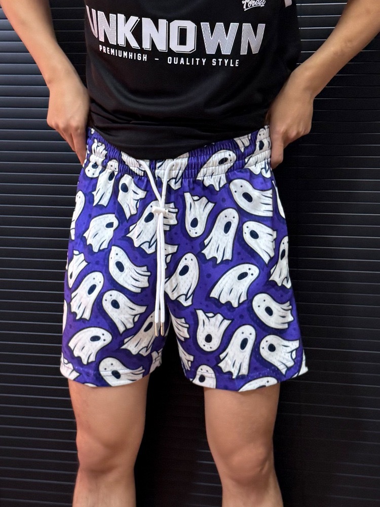 BKI 美式運動短褲 四分褲 速乾透氣 寬鬆「幽靈」