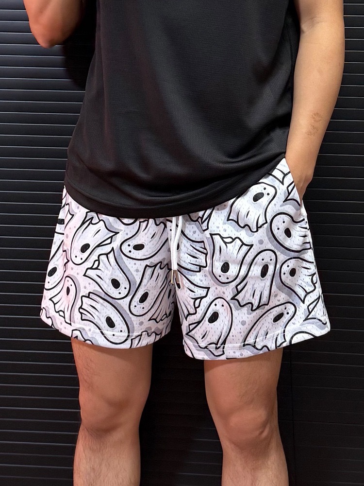 BKI 美式運動短褲 四分褲 速乾透氣 寬鬆「幽靈」