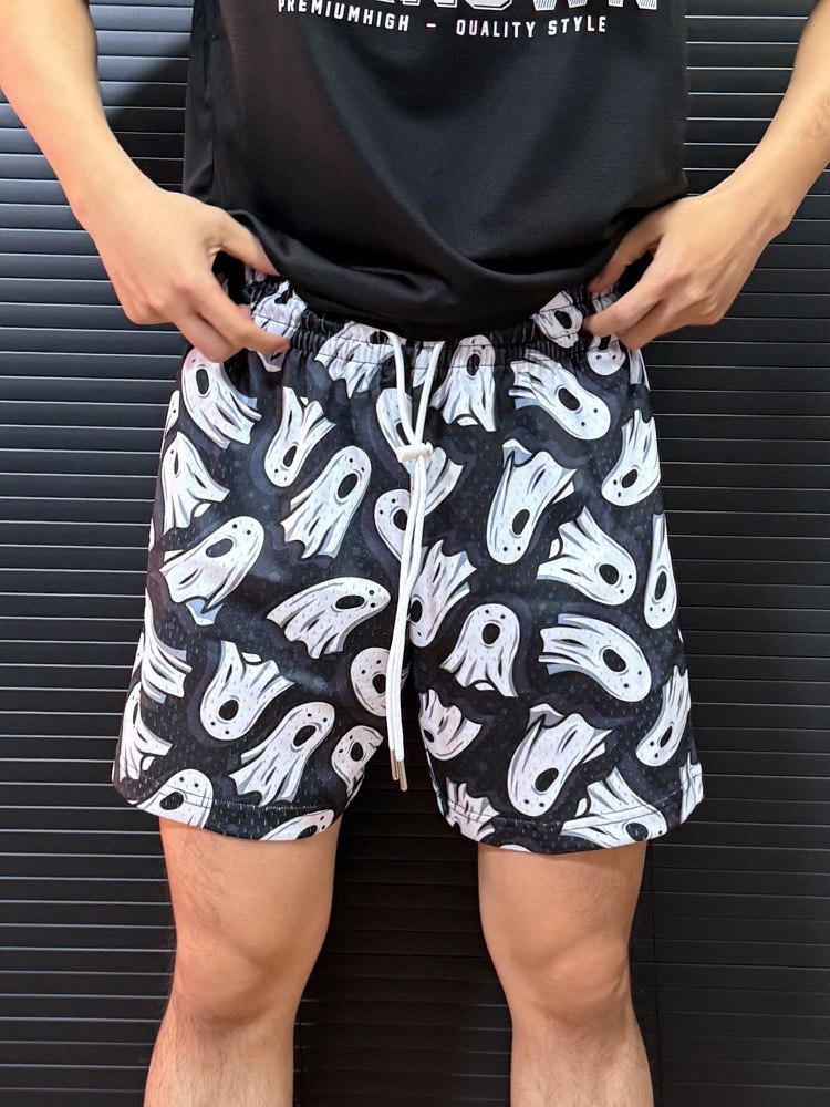 BKI 美式運動短褲 四分褲 速乾透氣 寬鬆「幽靈」