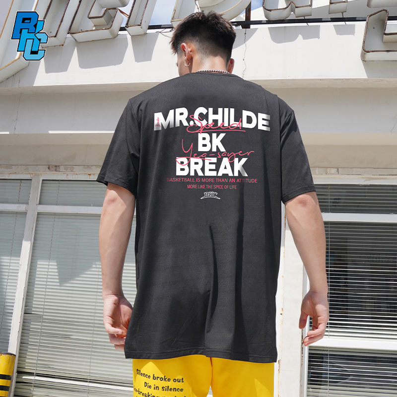 BKI 美式T恤 「MR.CHILDE」 透氣網眼 投籃服 訓練服 寬鬆舒適 印花LOGO