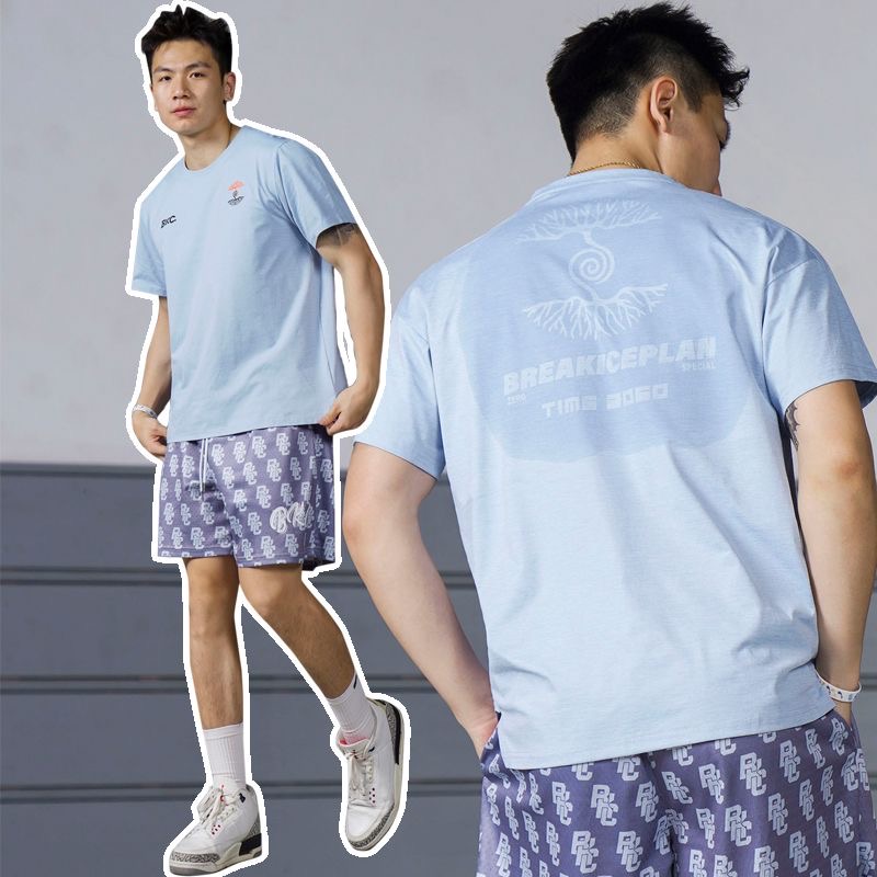 BKI 美式T恤  「遇水顯印」 透氣網眼 投籃服 訓練服 寬鬆舒適 