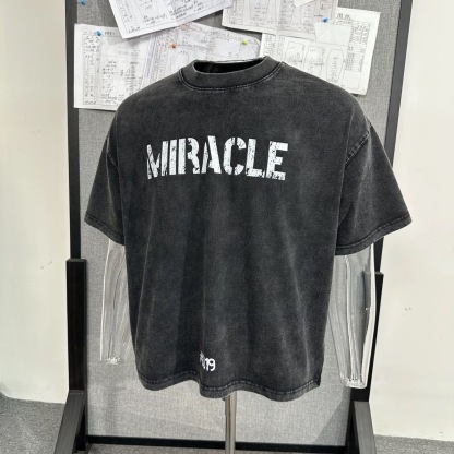 DK 重磅美式T恤 「MIRACLE」 水洗棉 寬鬆挺拔