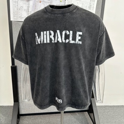 DK 重磅美式T恤 「MIRACLE」 水洗棉 寬鬆挺拔