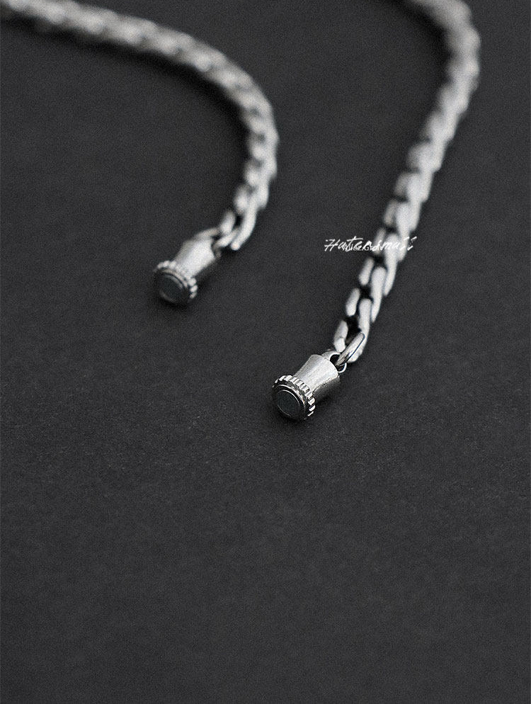 AG 鈦鋼磁吸項鍊 男士龍骨素鏈 簡約高級百搭 