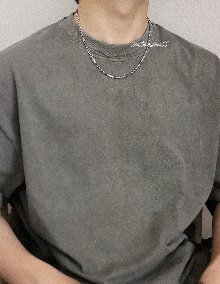 AG 鈦鋼磁吸項鍊 男士龍骨素鏈 簡約高級百搭 