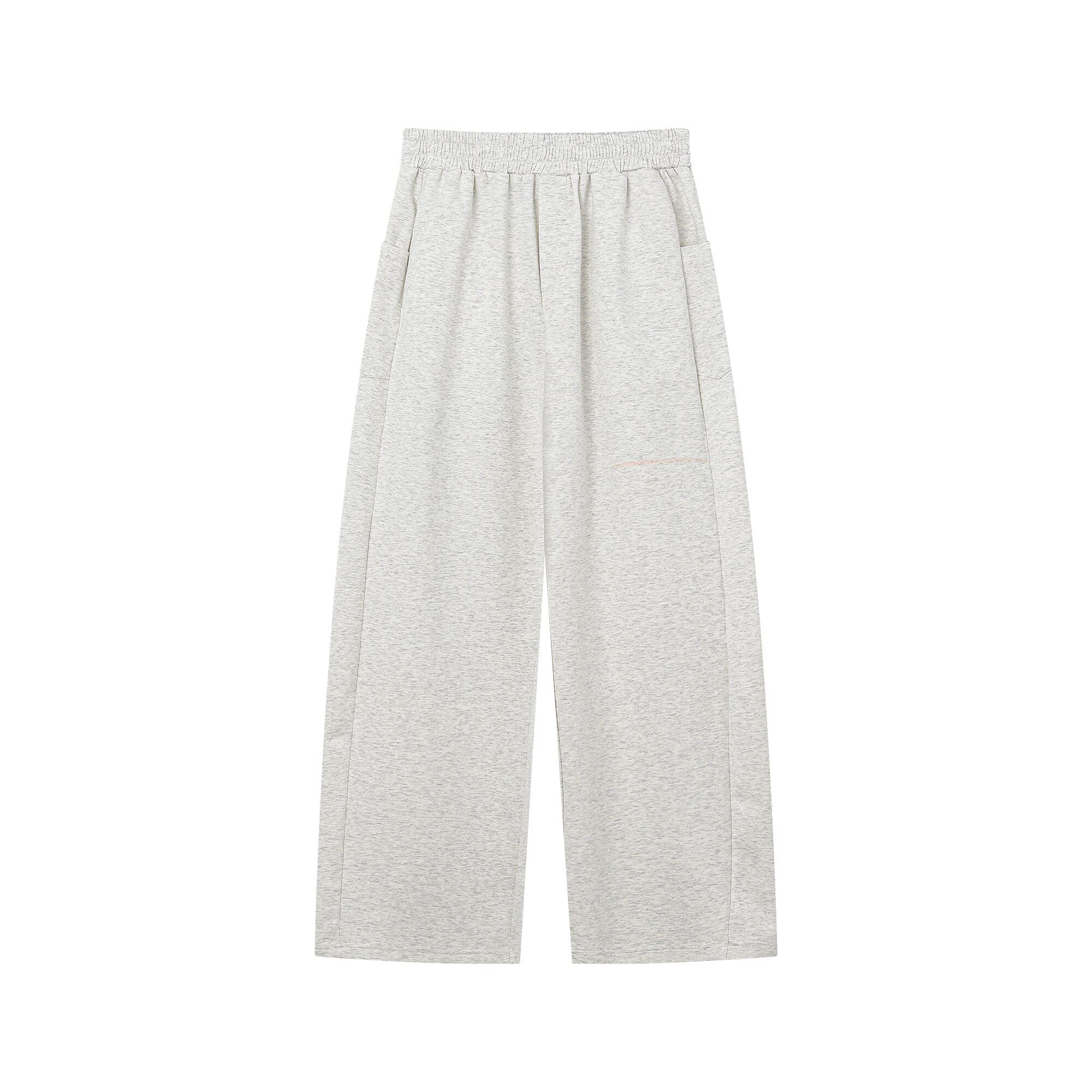 韓版休閒套裝 亨利領 短袖上衣+鬆緊腰休閒長褲｜寬鬆舒適