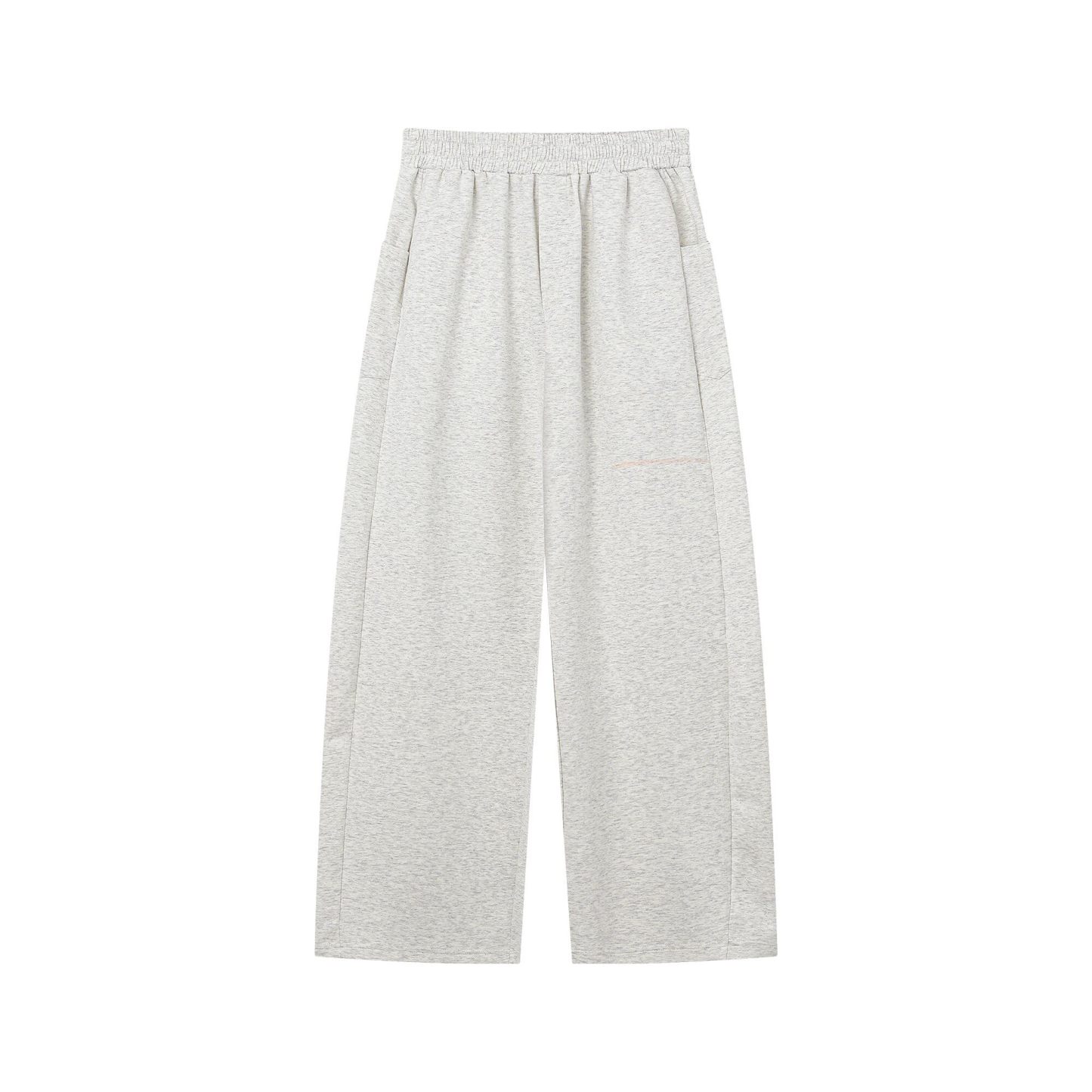 韓版休閒套裝 亨利領 短袖上衣+鬆緊腰休閒長褲｜寬鬆舒適