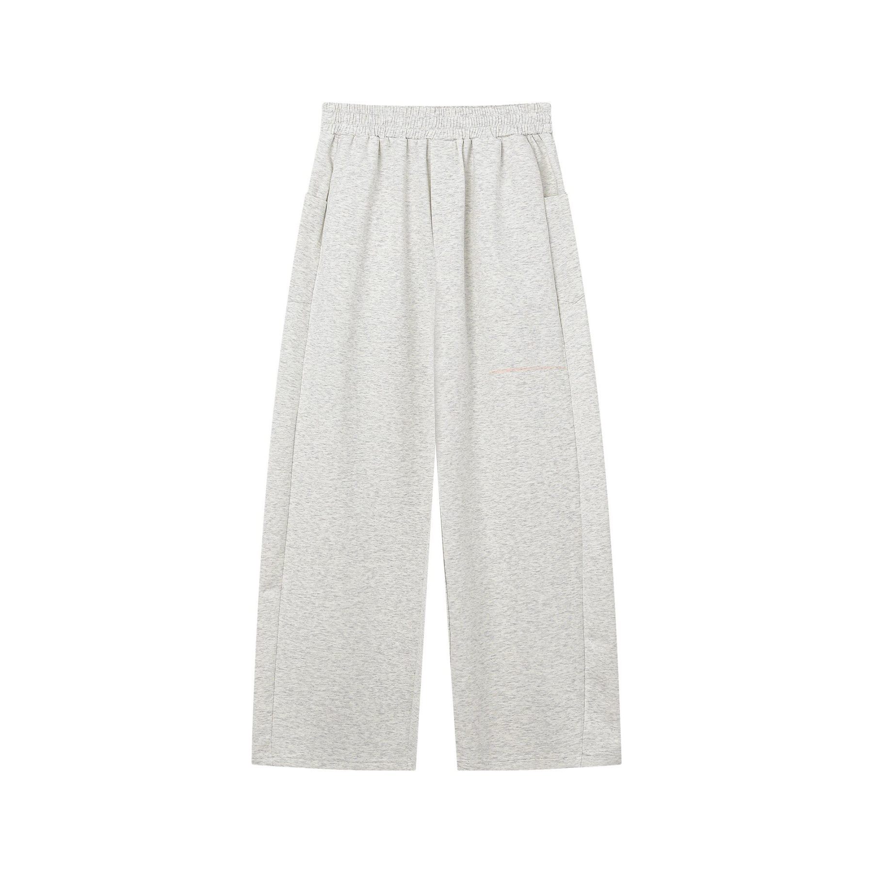 韓版休閒套裝 亨利領 短袖上衣+鬆緊腰休閒長褲｜寬鬆舒適