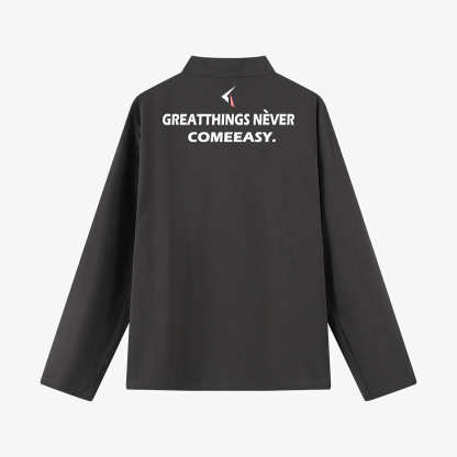 AT 重磅美式半拉鍊運動長袖 親膚速乾 運動服 