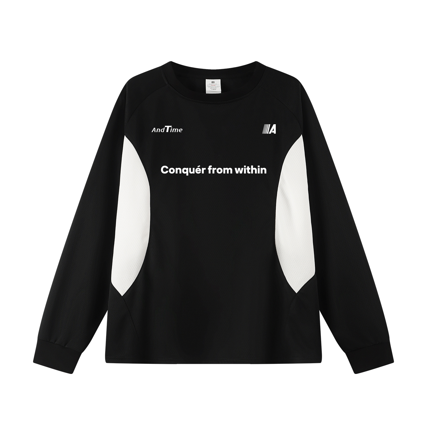 AT 重磅插肩袖拼接長袖 寬鬆訓練服 寬鬆長袖