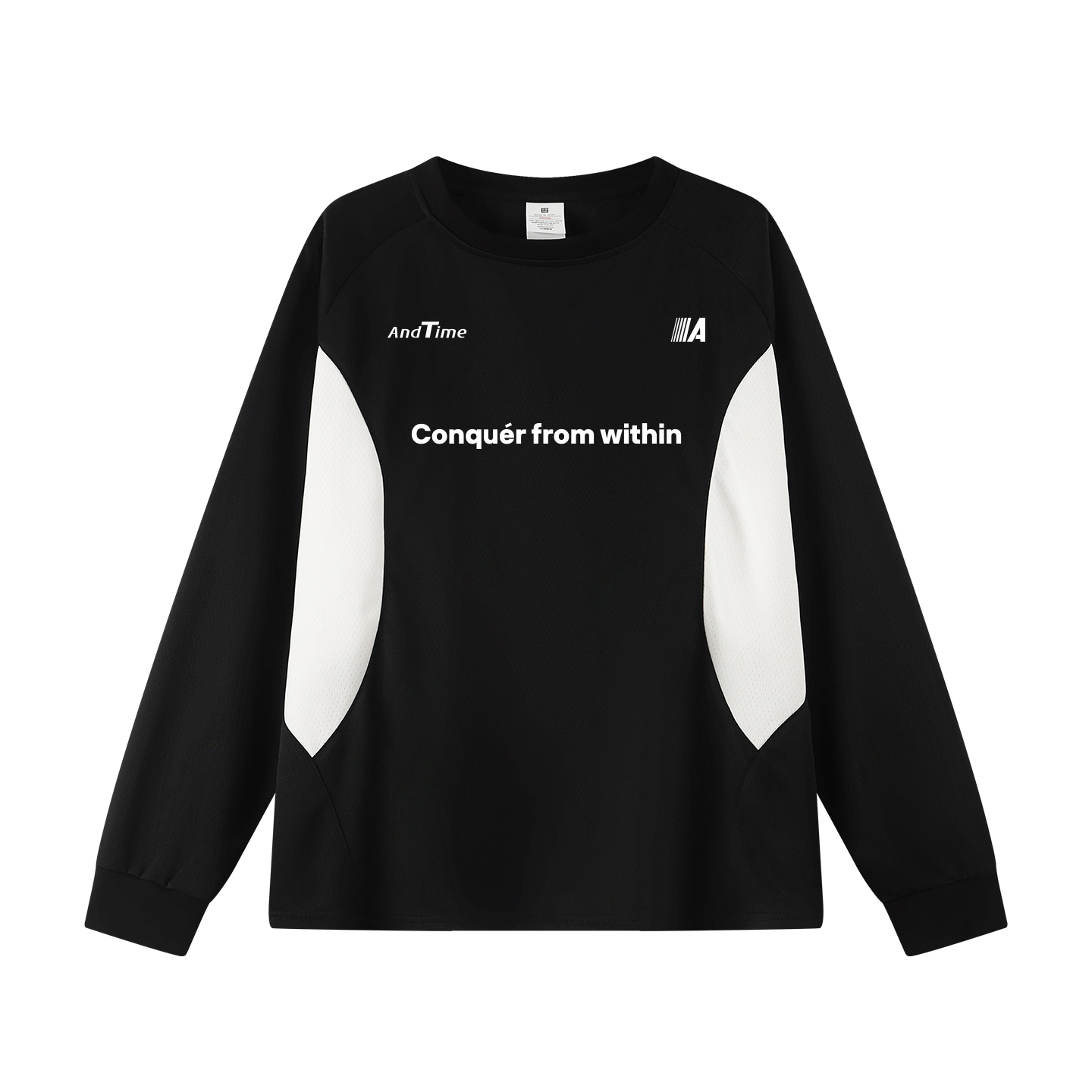 AT 重磅插肩袖拼接長袖 寬鬆訓練服 寬鬆長袖