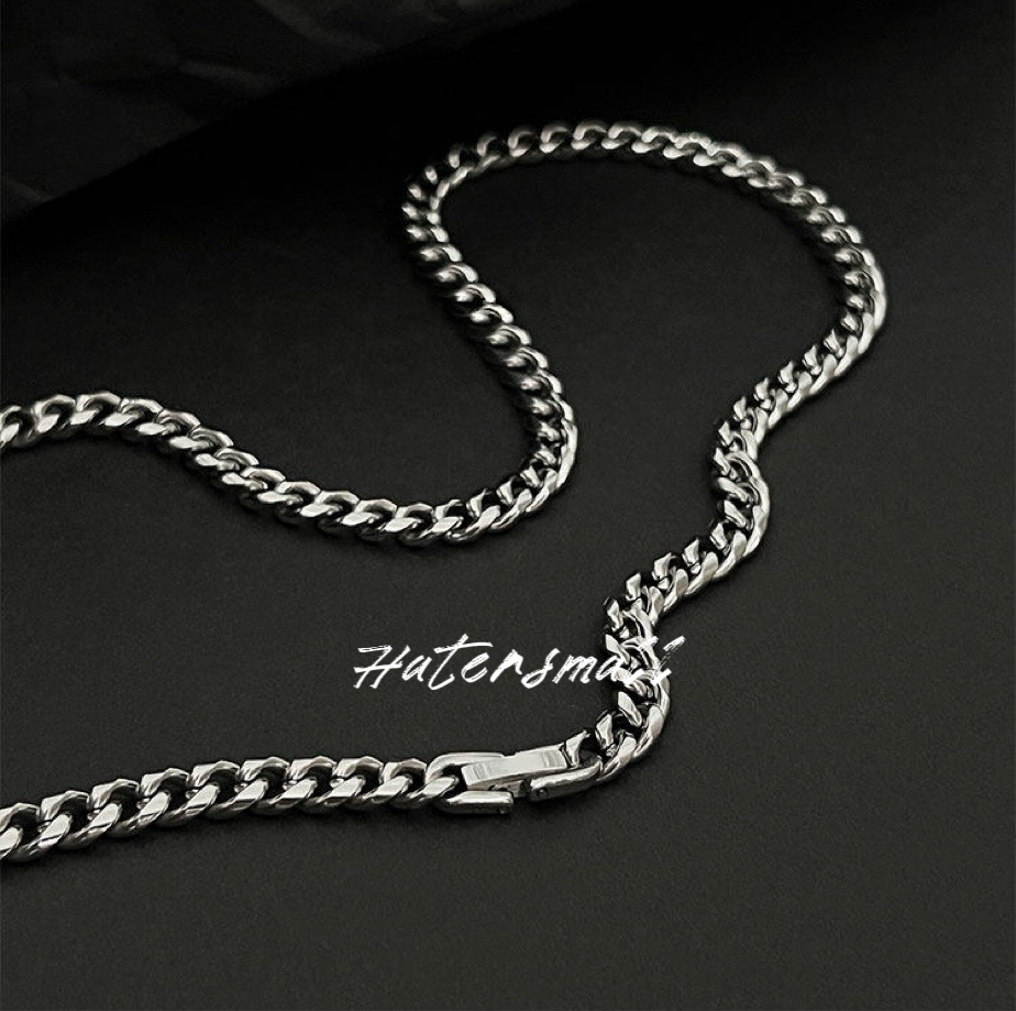 AKK 古巴鈦鋼項鍊 寬6mm 簡約百搭重磅｜禮盒裝