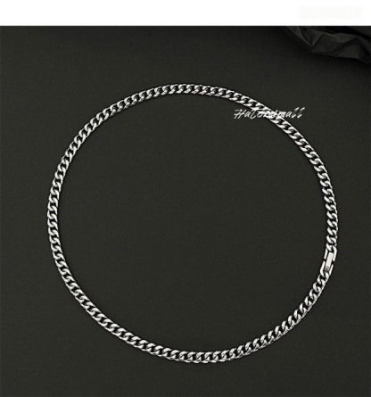 AKK 古巴鈦鋼項鍊 寬6mm 簡約百搭重磅｜禮盒裝