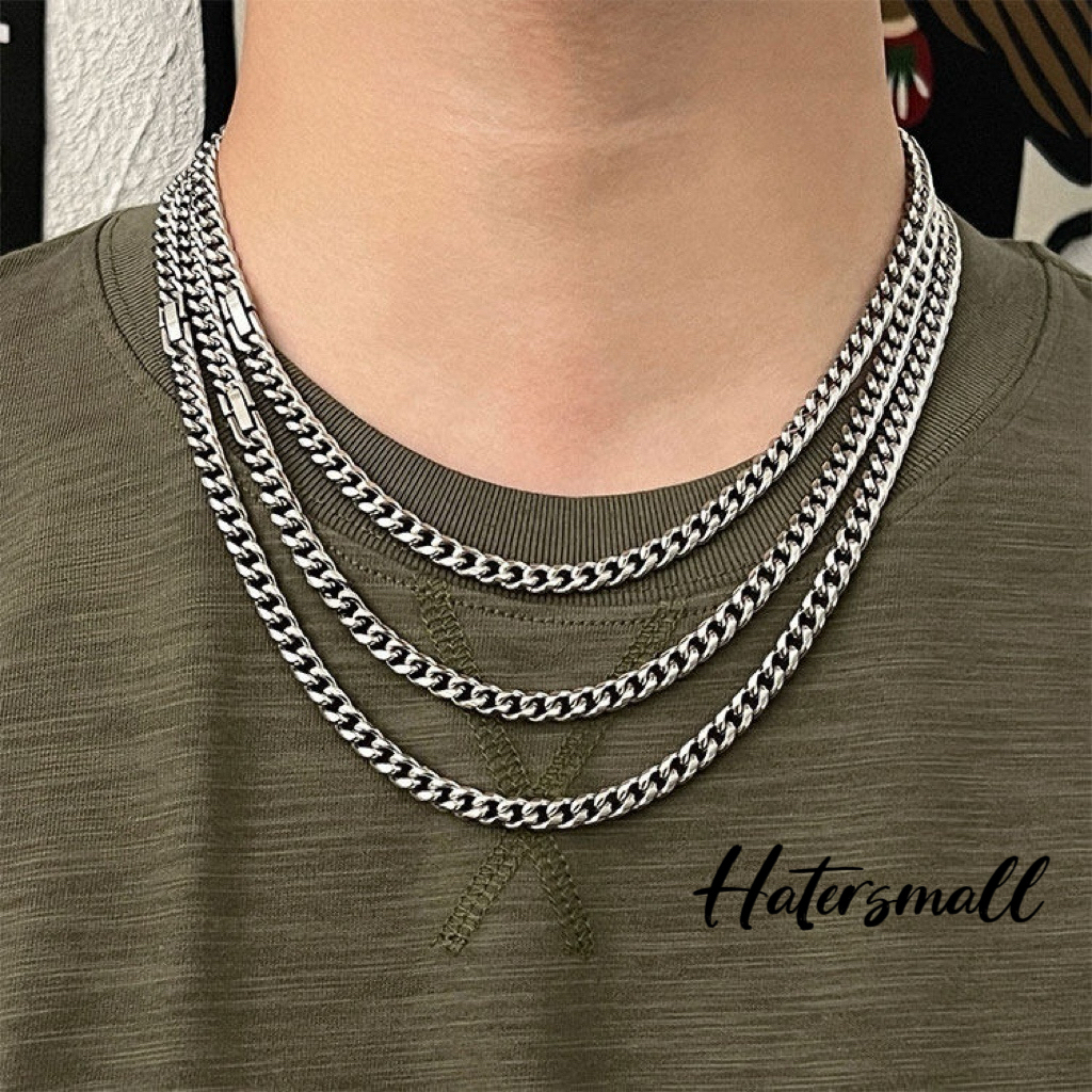 AKK 古巴鈦鋼項鍊 寬6mm 簡約百搭重磅｜禮盒裝