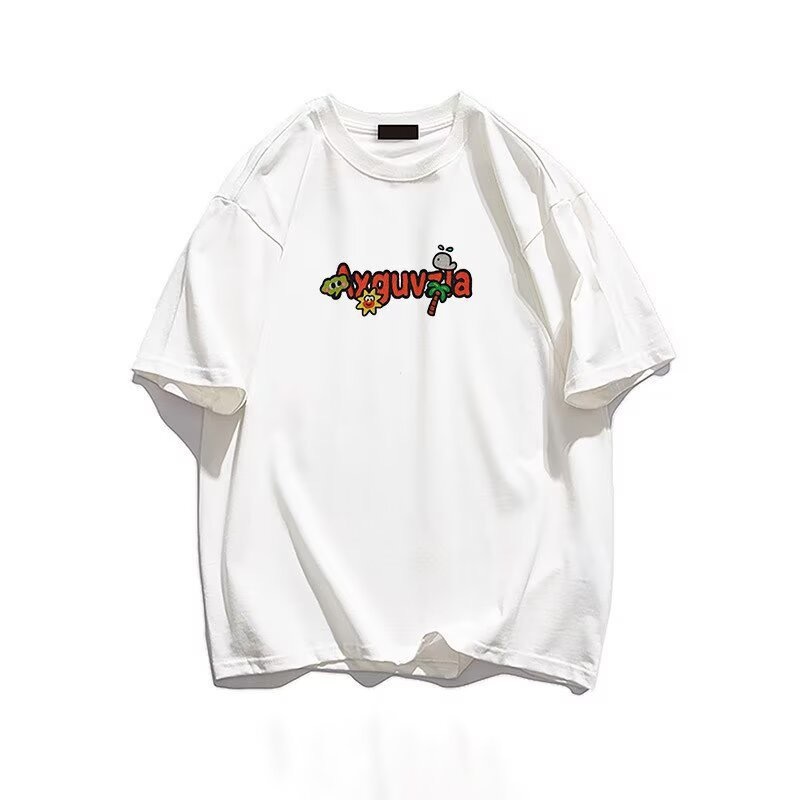 美式潮流 卡通印花 圓領TEE 純棉親膚 重磅260G 寬鬆版型