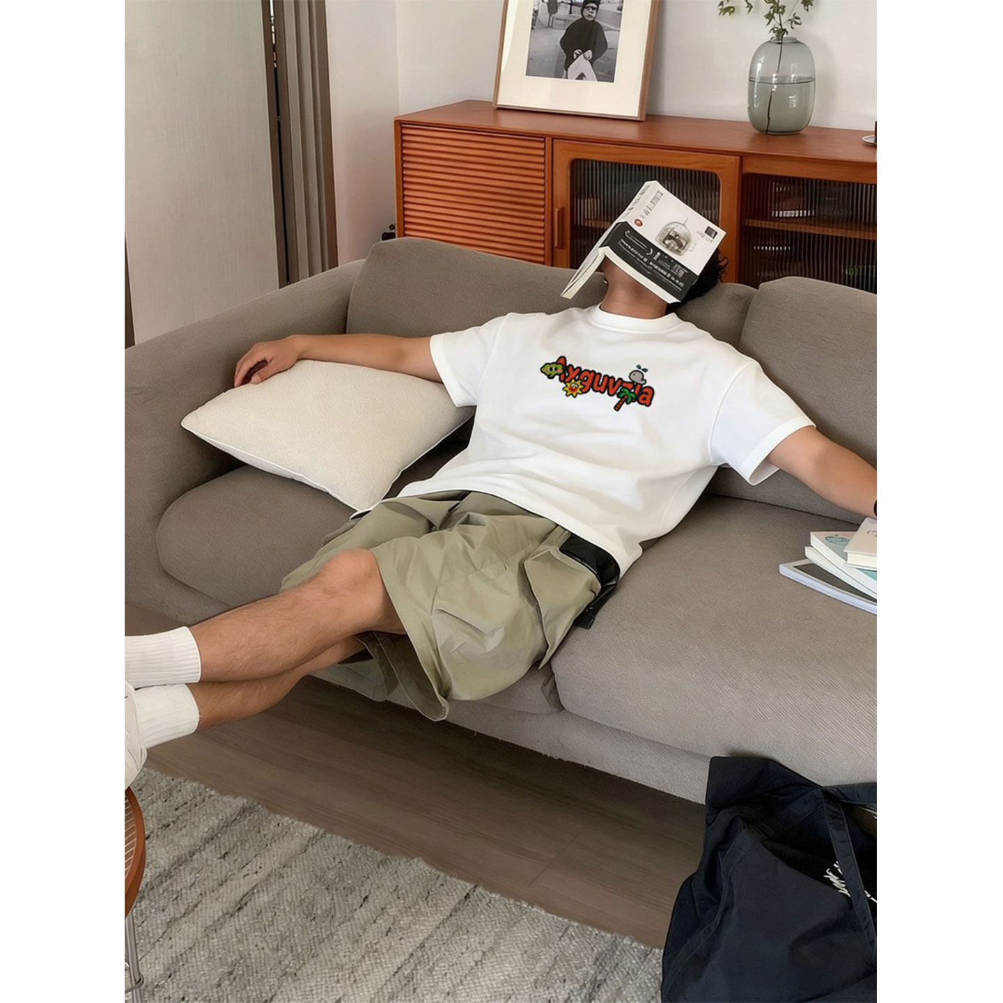 美式潮流 卡通印花 圓領TEE 純棉親膚 重磅260G 寬鬆版型