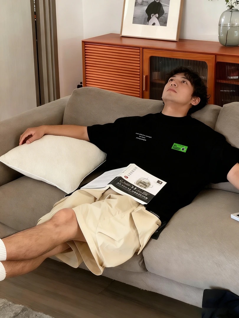 美式潮流 hiphop風 圓領TEE 純棉親膚 重磅260G 寬鬆版型