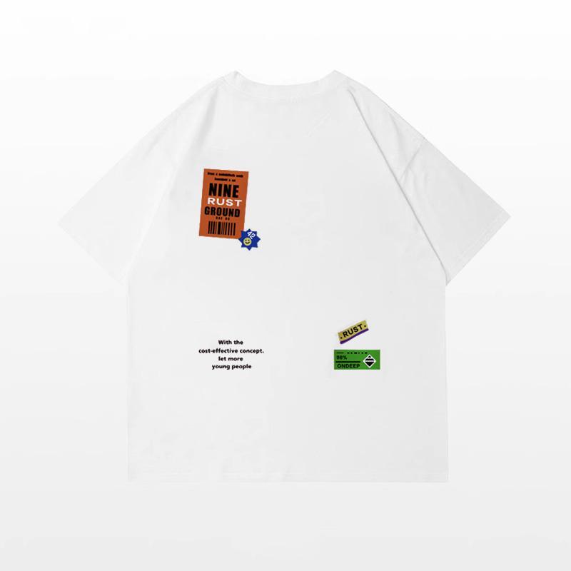 美式潮流 hiphop風 圓領TEE 純棉親膚 重磅260G 寬鬆版型