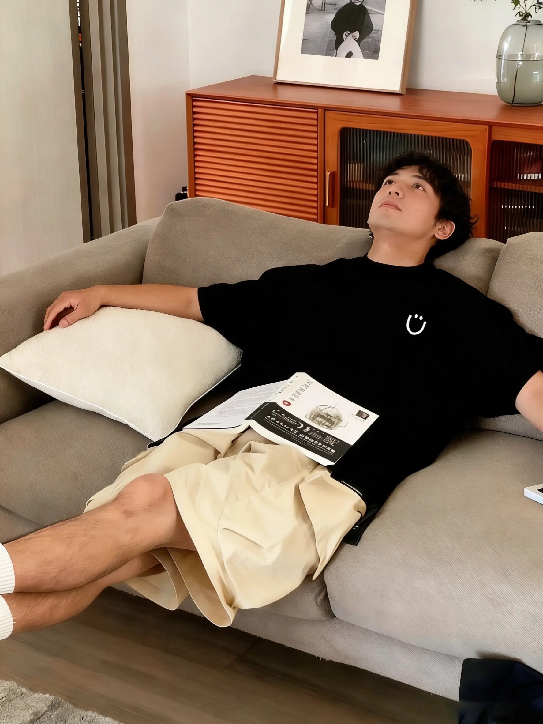 美式潮流 RockMan 圓領TEE 純棉親膚 重磅260G 寬鬆版型