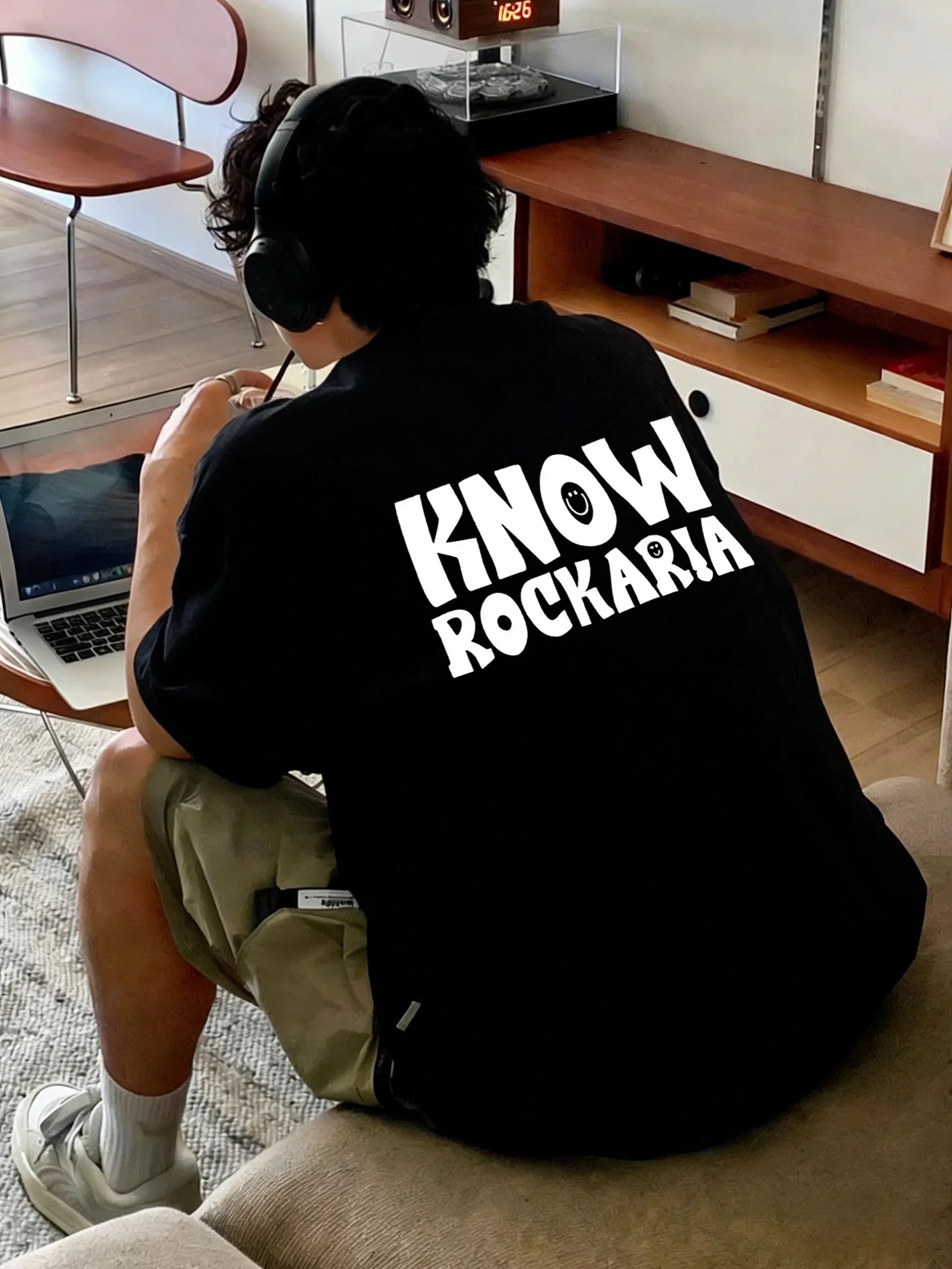 美式潮流 RockMan 圓領TEE 純棉親膚 重磅260G 寬鬆版型