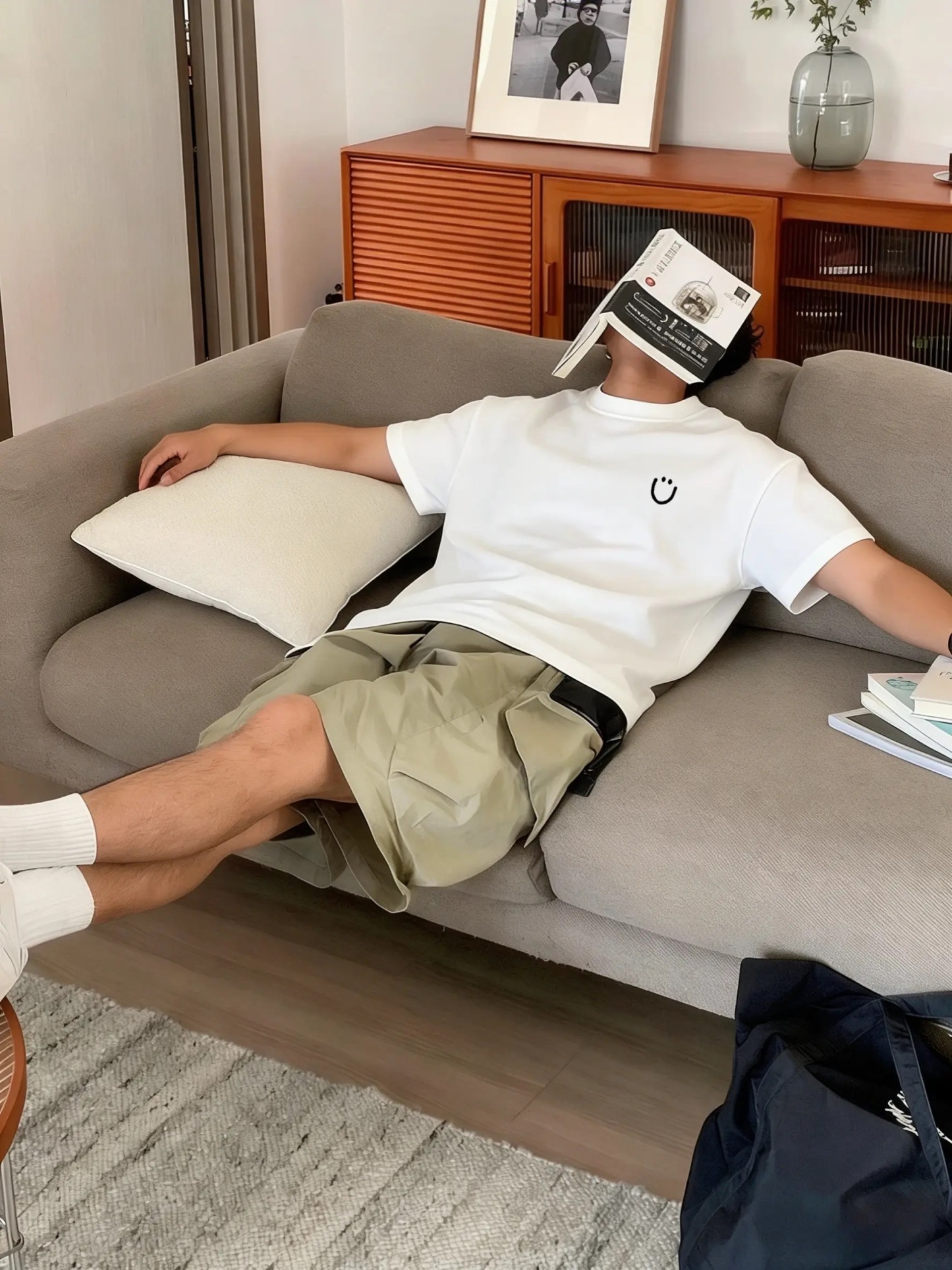 美式潮流 RockMan 圓領TEE 純棉親膚 重磅260G 寬鬆版型