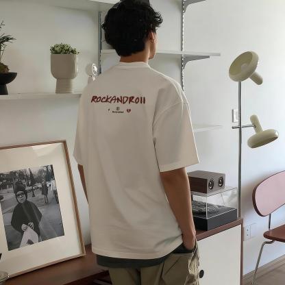 美式潮流「RR」圓領TEE 純棉親膚 重磅260G 寬鬆版型