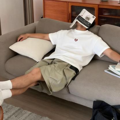 美式潮流「RR」圓領TEE 純棉親膚 重磅260G 寬鬆版型