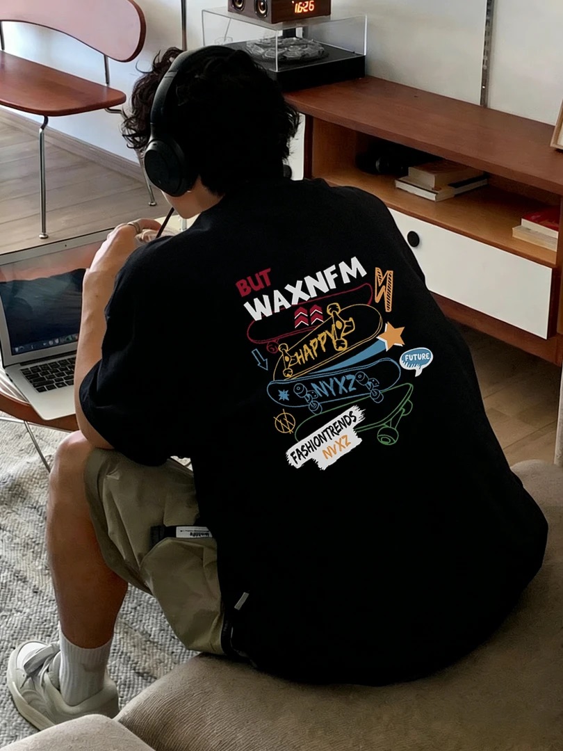 美式潮流 BUTWAX 圓領TEE 純棉親膚 重磅260G 寬鬆版型