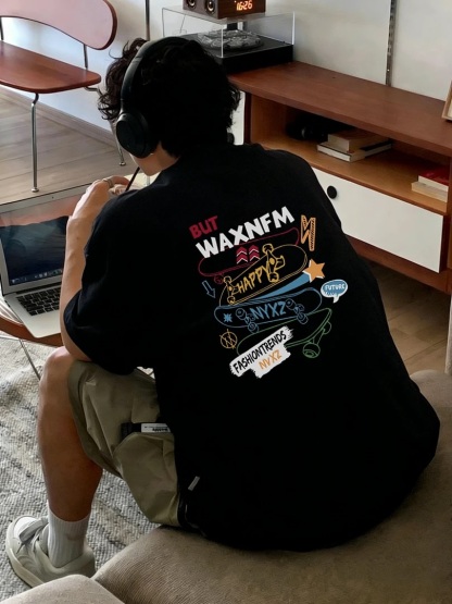 美式潮流 BUTWAX 圓領TEE 純棉親膚 重磅260G 寬鬆版型