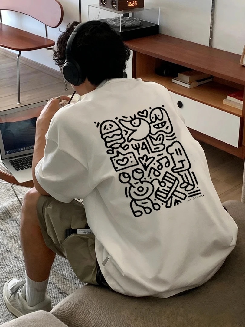 美式潮流「小怪獸」圓領TEE 純棉親膚 重磅260G 寬鬆版型