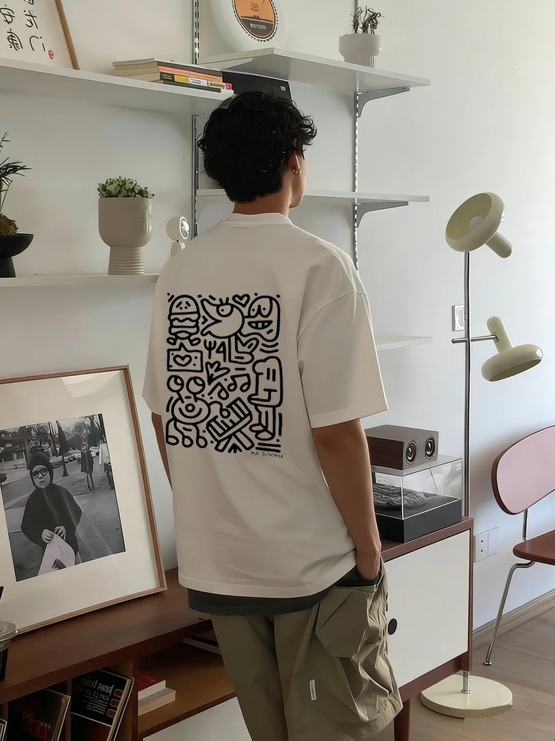 美式潮流「小怪獸」圓領TEE 純棉親膚 重磅260G 寬鬆版型