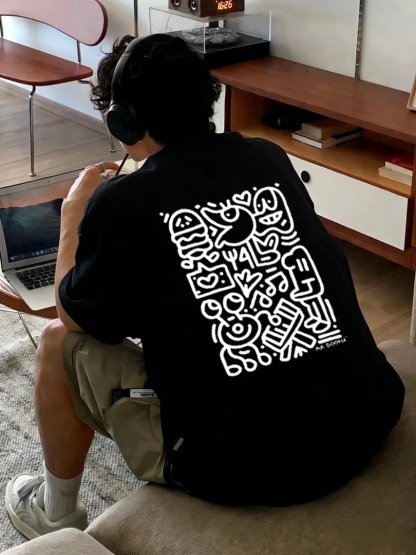 美式潮流「小怪獸」圓領TEE 純棉親膚 重磅260G 寬鬆版型